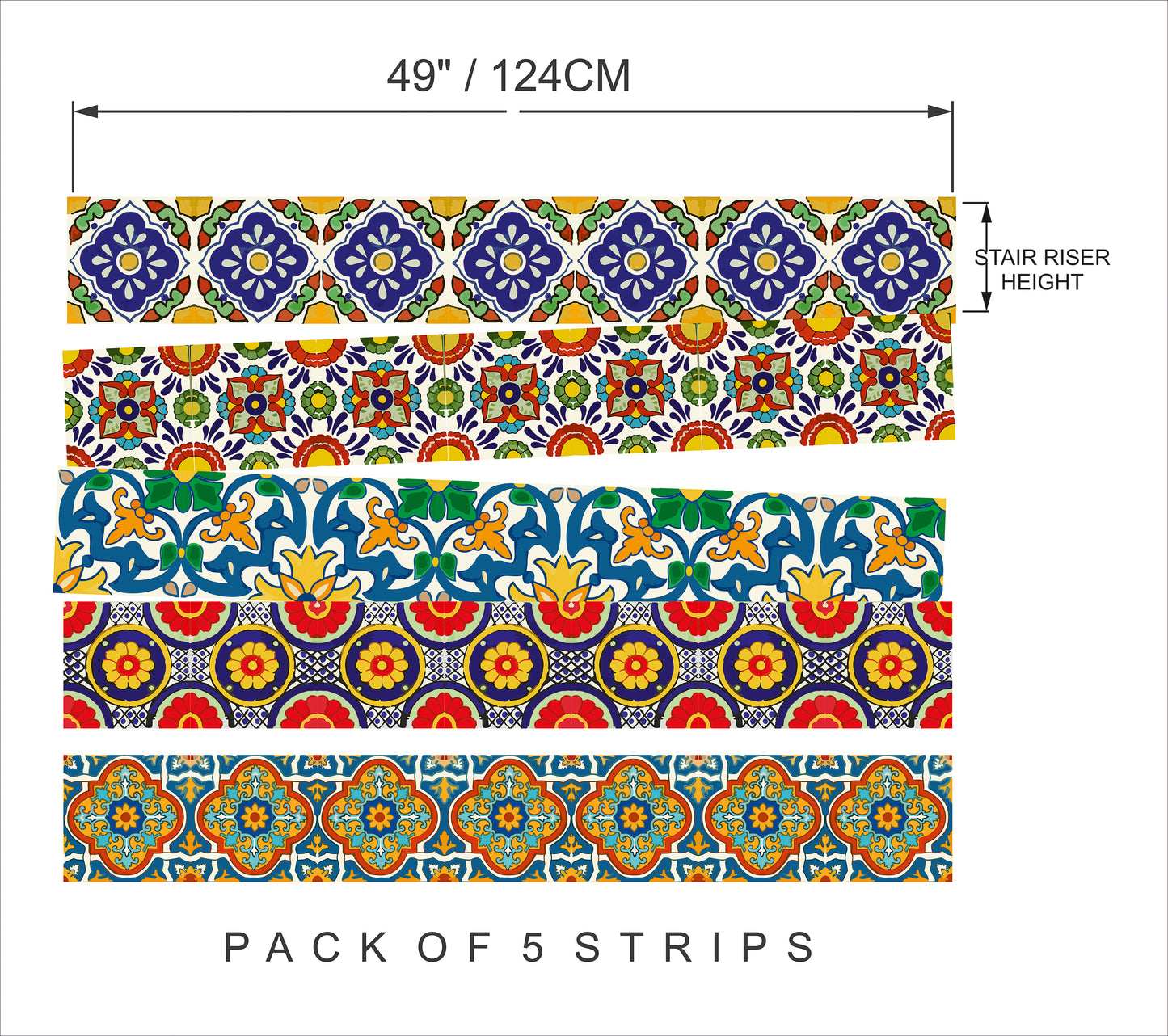Spanish Peel & Stick Stair Strip