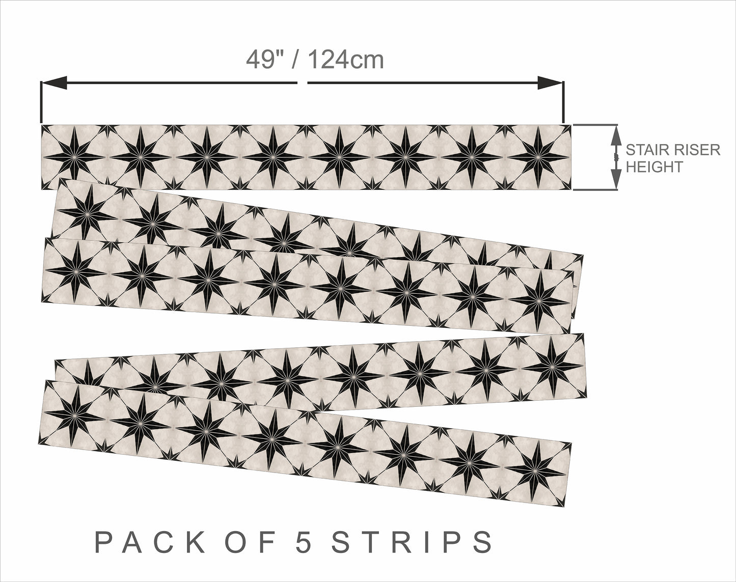 Positano Peel & Stick Stair Strip