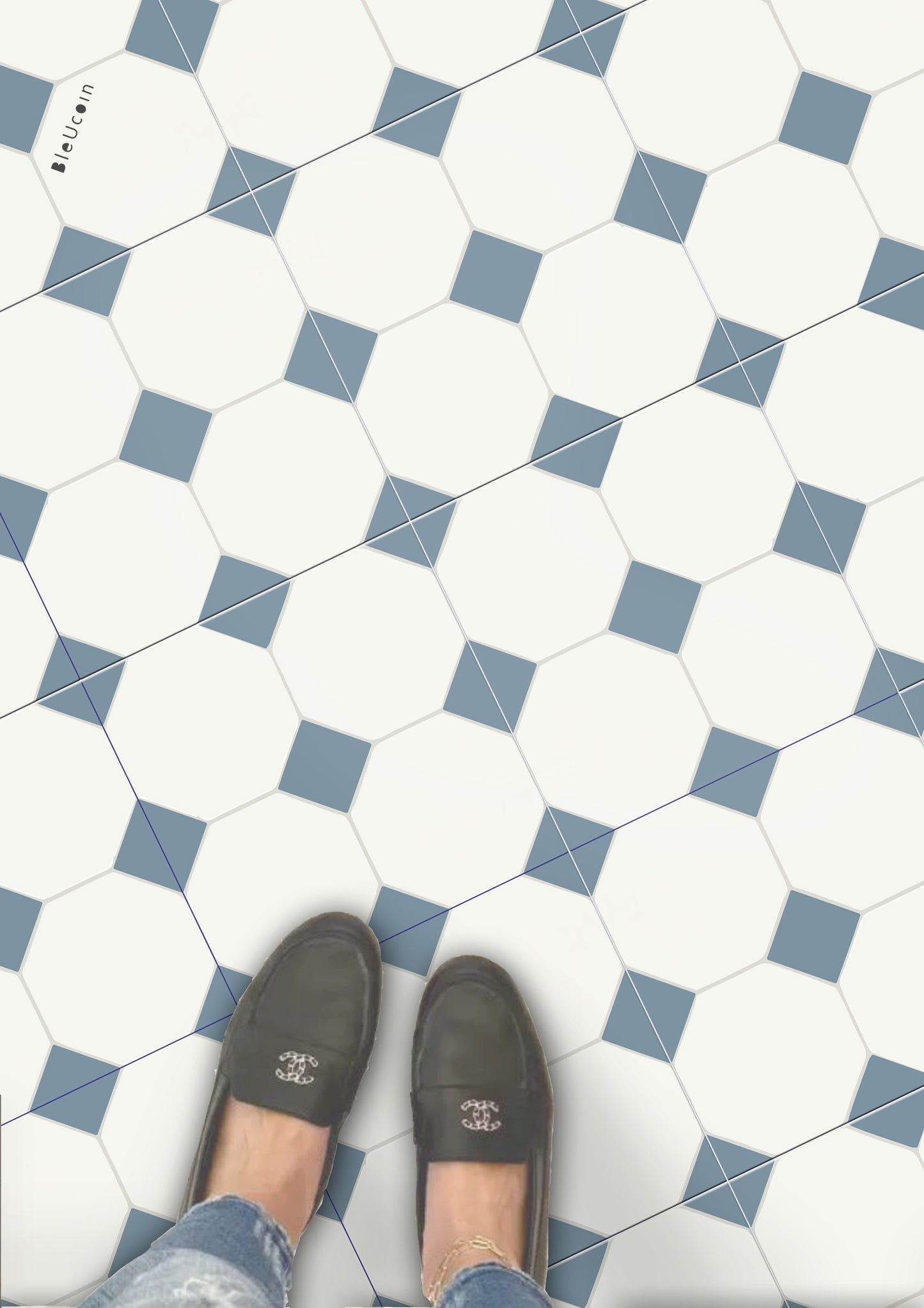 Warsaw Ocean Peel & Stick Anti Slip Flooring