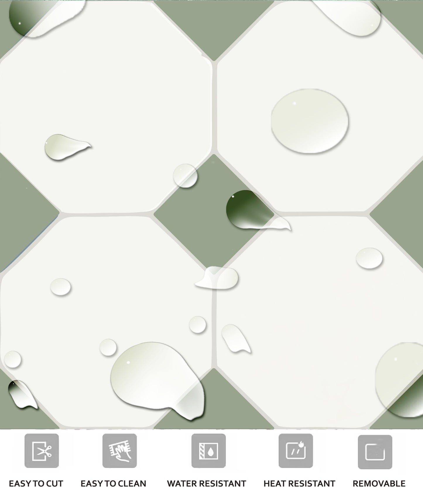Warsaw Olivine Peel & Stick Anti Slip Flooring