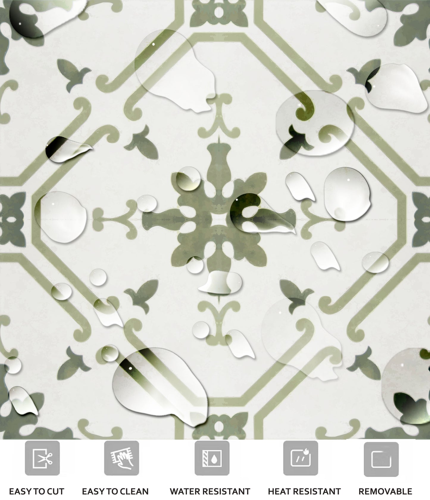 Prescott Olive Peel & Stick Tile (C