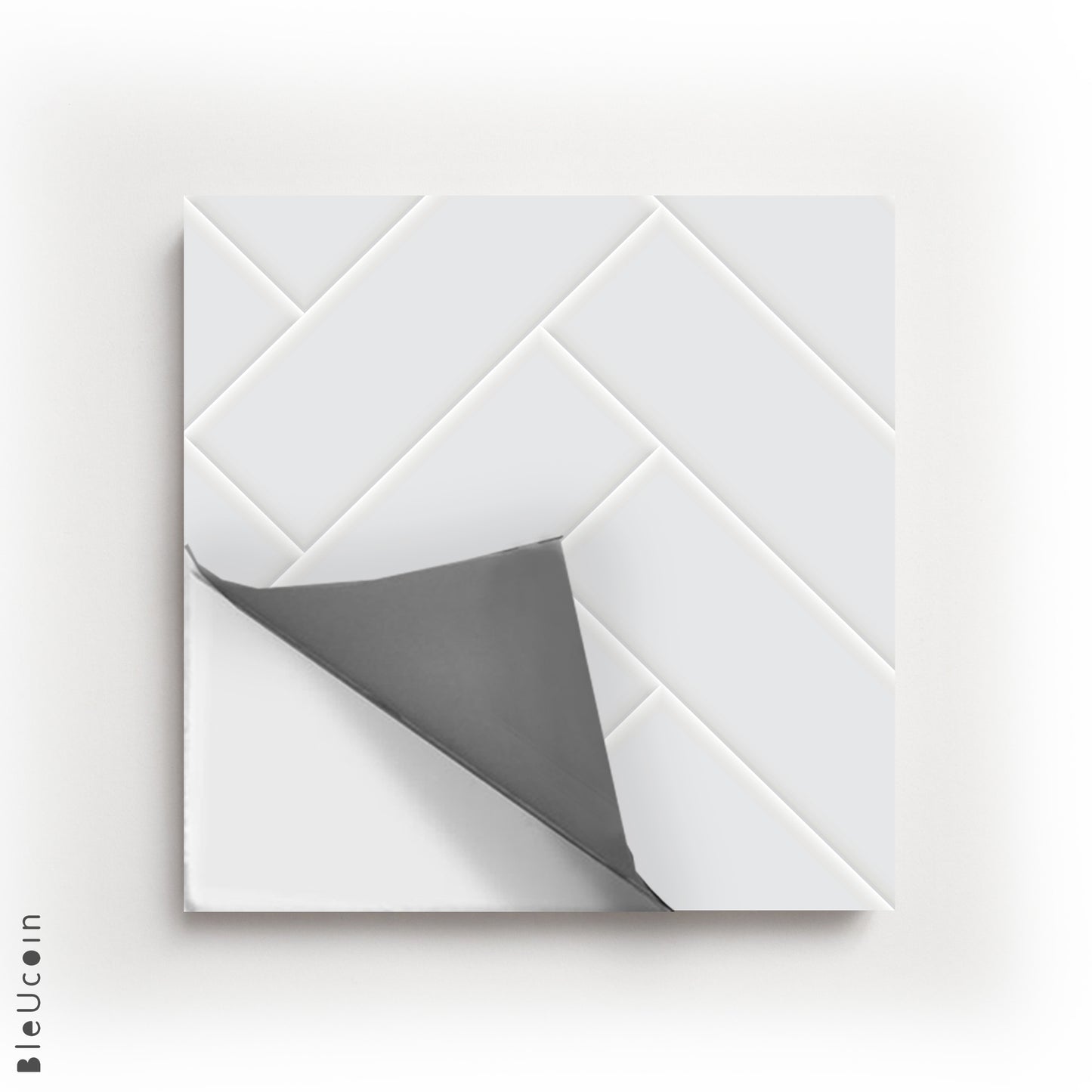 Ivory Herringbone Peel & Stick Tile