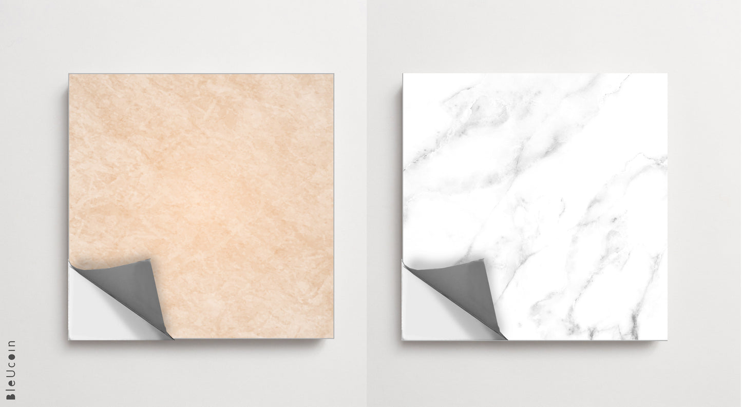 Stone Beige & White Checker Peel & Stick Tile (Copy)