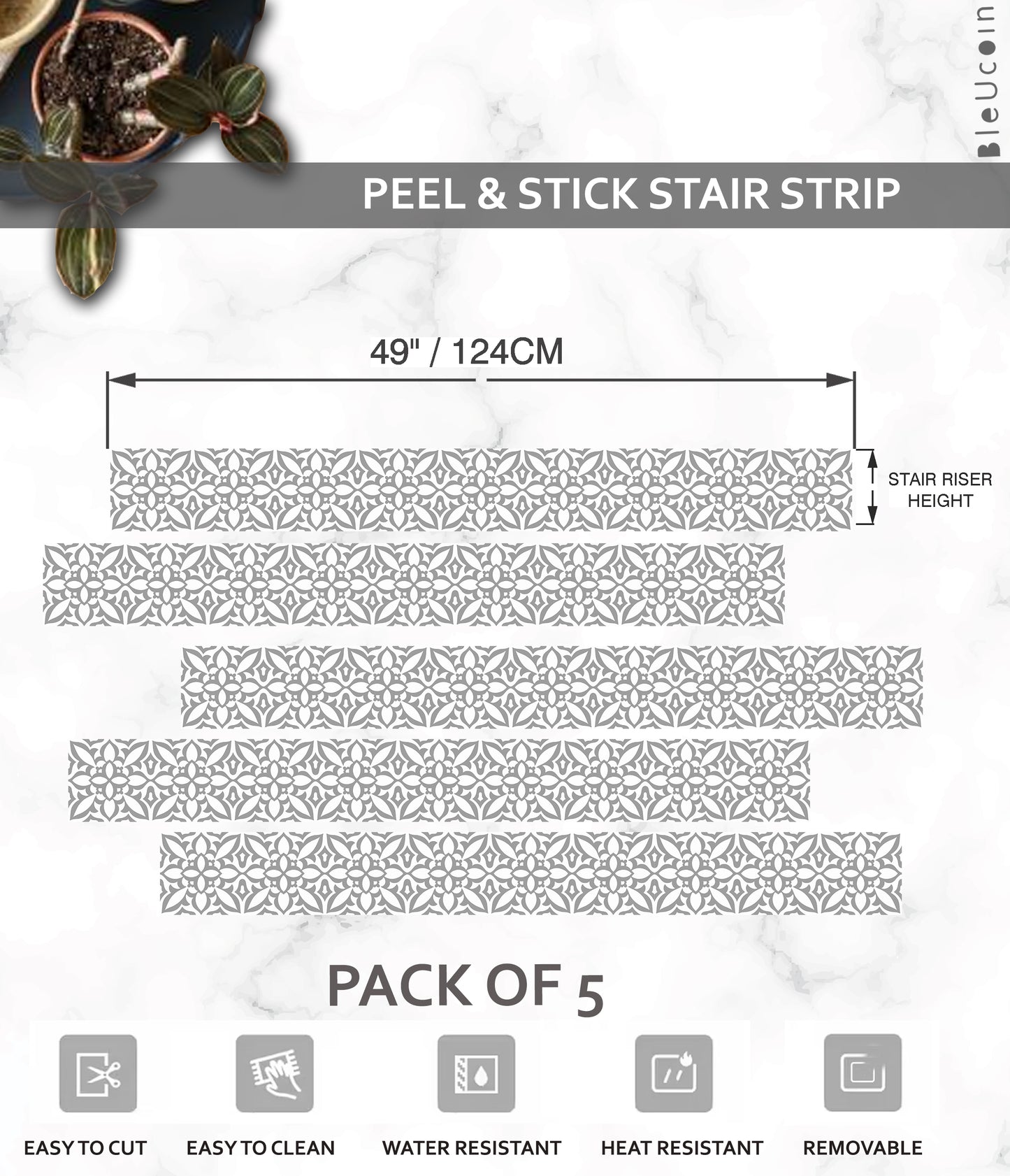 Vancouver Peel & Stick Stair Strip