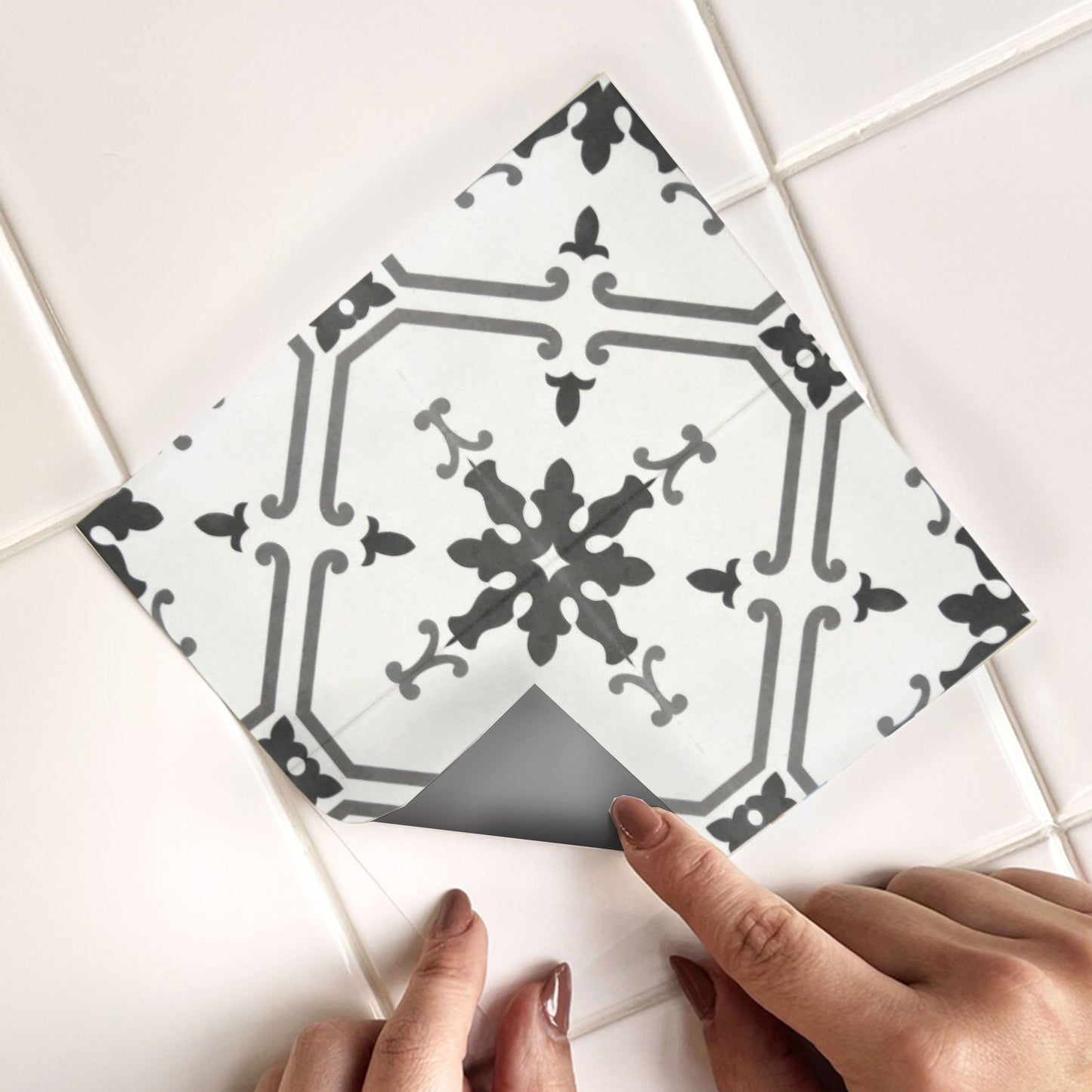 Prescott Grey Peel & Stick Tile