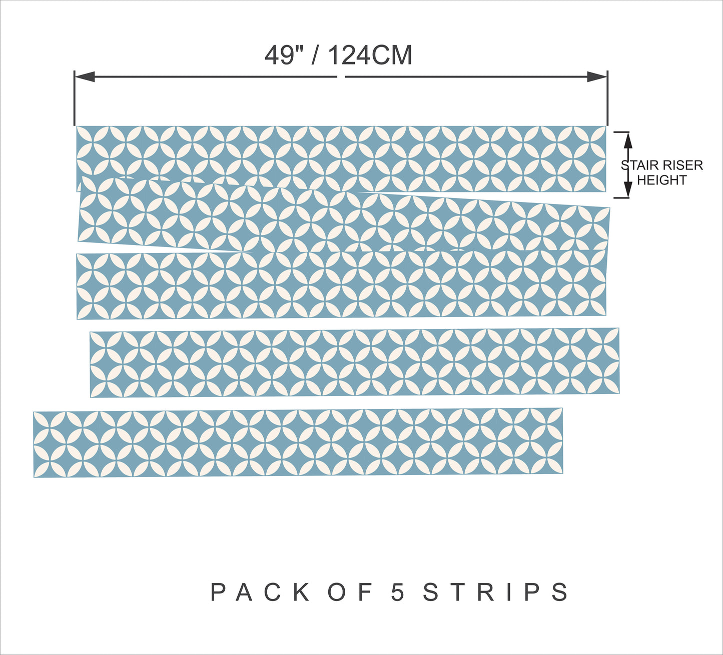Barcelona Teapot Peel & Stick Stair Strip