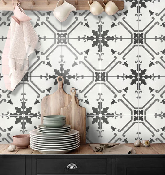 Prescott Grey Peel & Stick Tile
