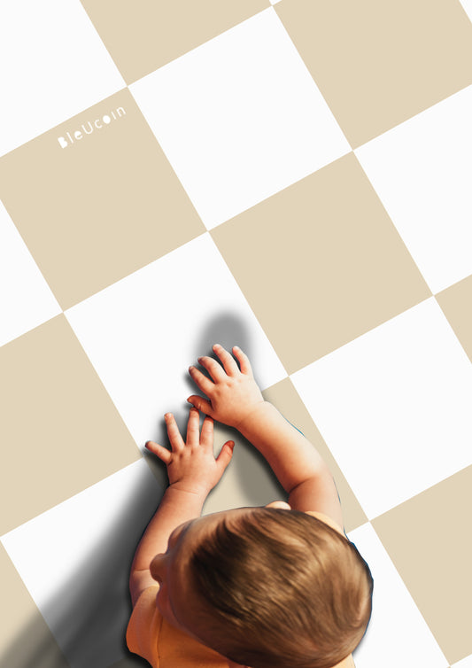 Sand & White Checker Anti Slip Flooring