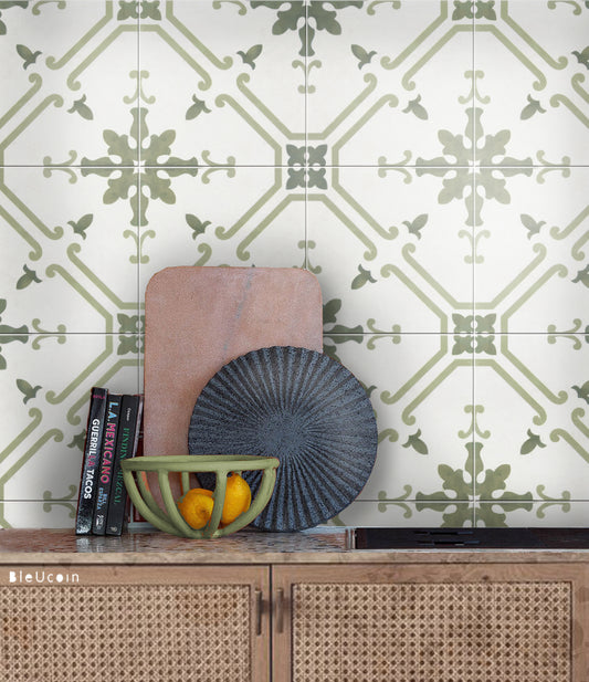 Prescott Olive Peel & Stick Tile (C